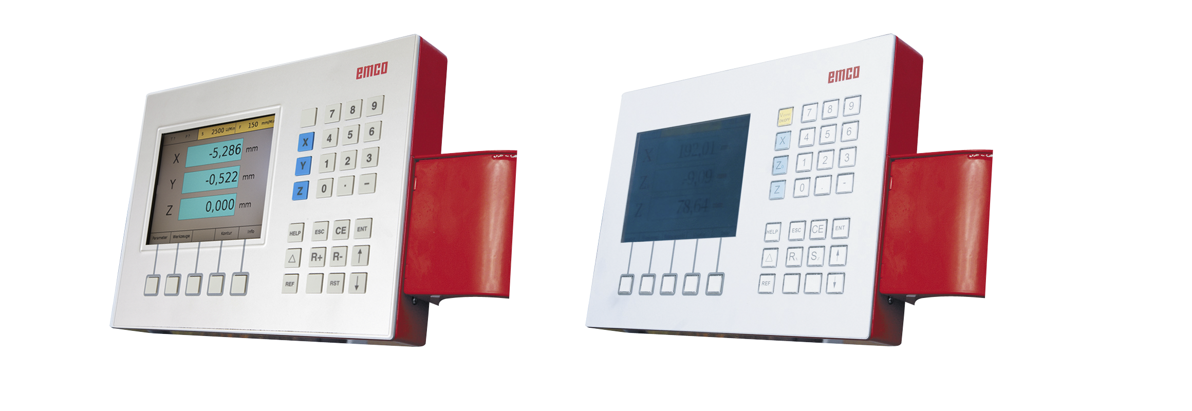 3 axes positioning display