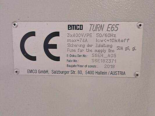 EMCO E65-610 SMY HH, Bj. 2018, S6E182371