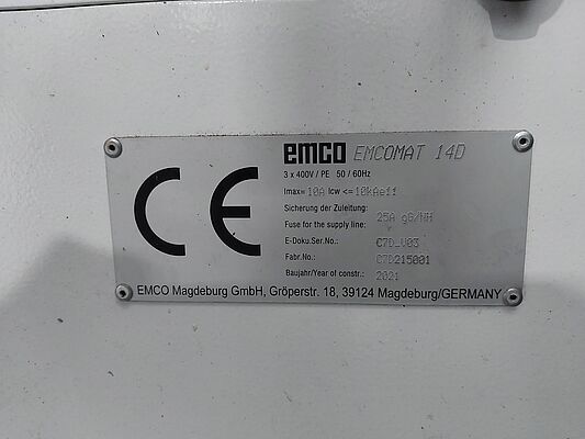 EMCOMAT 14D, Bj. 2021, C7D215001