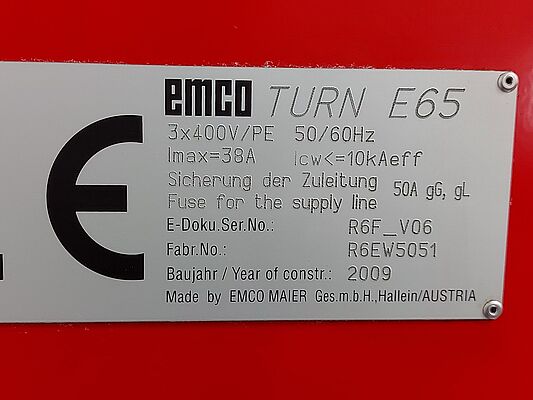 Emcoturn E 65 TCM, Fanuc, Bj. 2009, R6EW5051