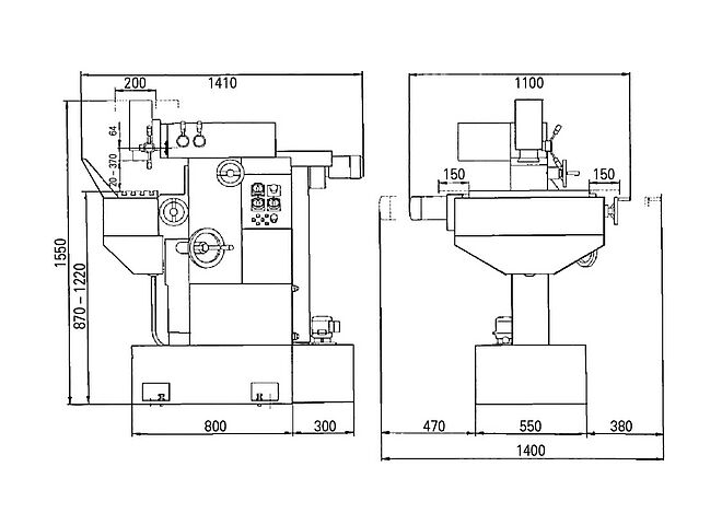 Emcomat FB-3: Zyklengesteuerte Universaldrehmaschine
Aufstellplan