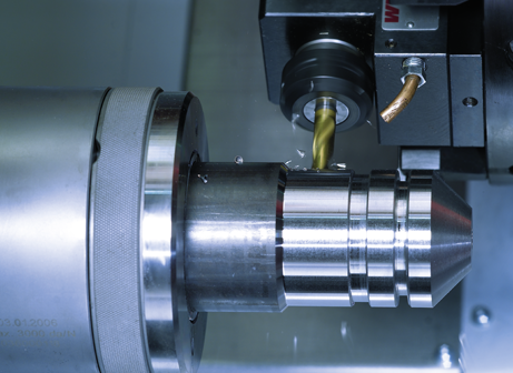 Emco Concept Turn 460: CNC turning lathe
processing driven tools
